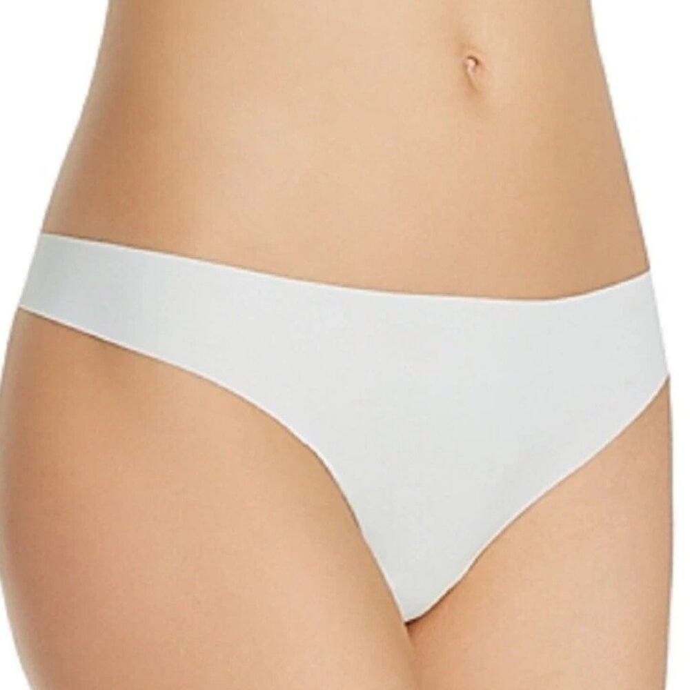 Calvin Klein Women's Invisibles Thong Panty Underwear, Pastel Light Green, XS